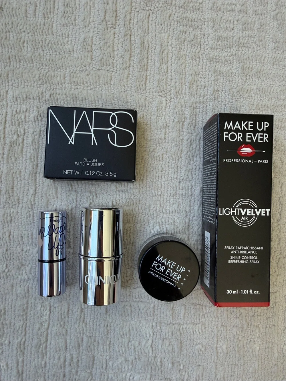 Make Up minis - NARS, Make Up Forever, Clinique, and Benefit